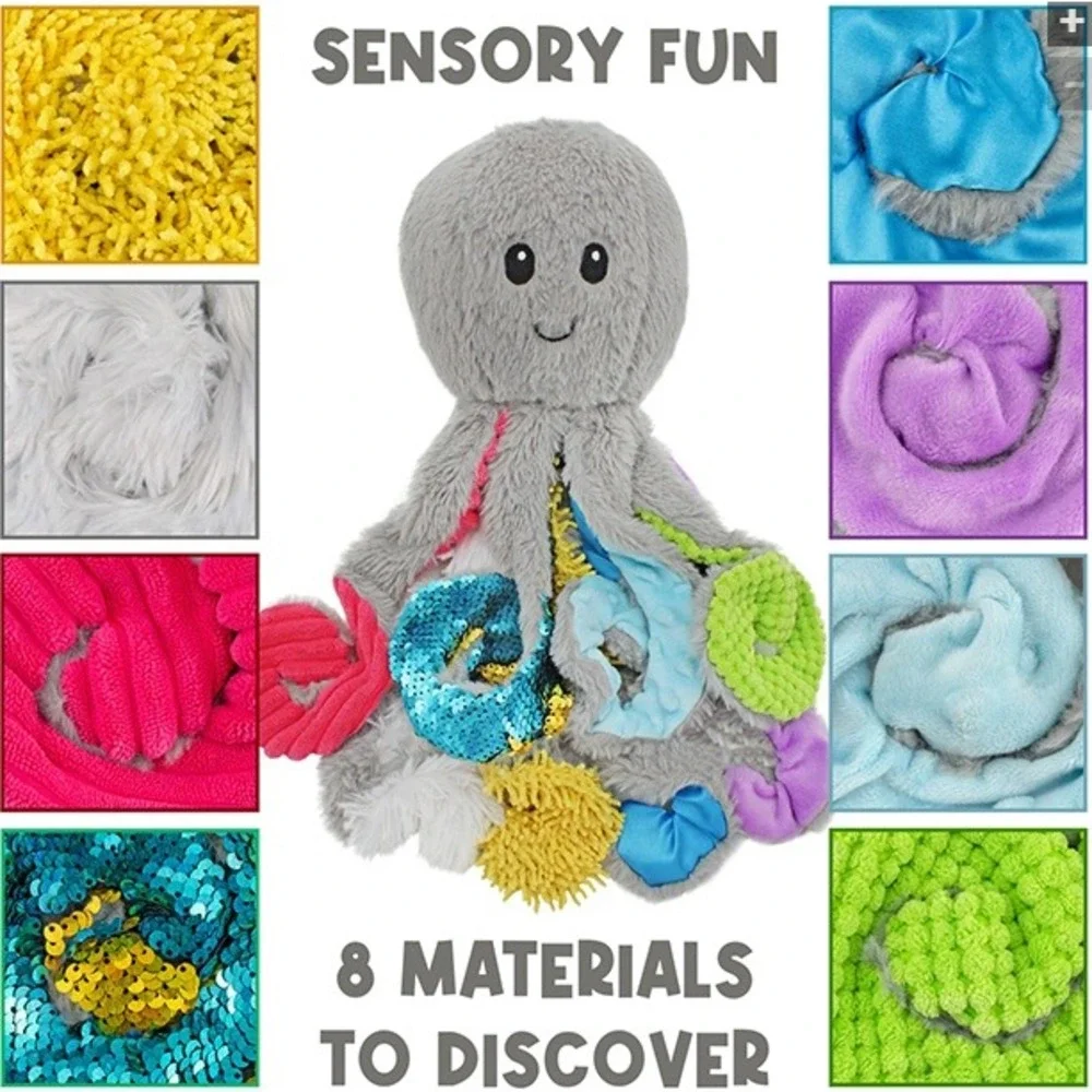 Meavia Quiggly the Sensory‎ Octopus Plush Toy Weighted 1lb Marble Fidget